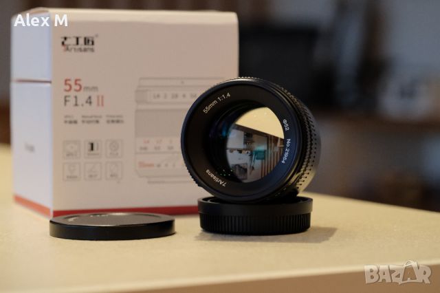 7Artisans 55mm f1.4 II Fujifilm X, снимка 1 - Обективи и филтри - 45359164
