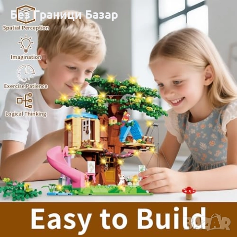 Нова играчка къща Конструктор с Хамак и Коте, 731 Части дете подарък, снимка 6 - Образователни игри - 52629944