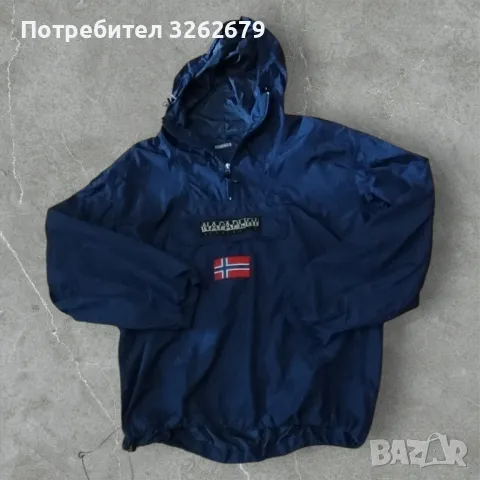 napapijri оригинална ветровка размер L/XL, снимка 2 - Спортни дрехи, екипи - 47713917