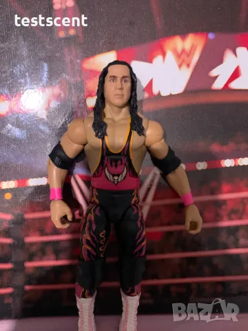 Екшън фигура WWE Bret Hart Брет Canadian WCW Mattel Survivor Series играчка, снимка 9 - Колекции - 48830750