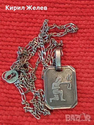 ЗОДИЯ СТРЕЛЕЦ ИТАЛИАНСКИ СРЕБЪРЕН МЕДАЛЬОН СРЕБРО 925 със СРЕБЪНА ВЕРИЖКА СРЕБРО 925 КАРТИЕ 28805, снимка 13 - Колиета, медальони, синджири - 49733219