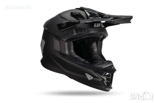 UFO Крос Каска Intrepid Black Mat, снимка 2 - Аксесоари и консумативи - 54216401