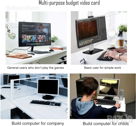 Видеокарта Low Profile SAPLOS GT 210 – 1GB DDR3, HDMI / DVI / VGA, снимка 5 - Видеокарти - 53382321