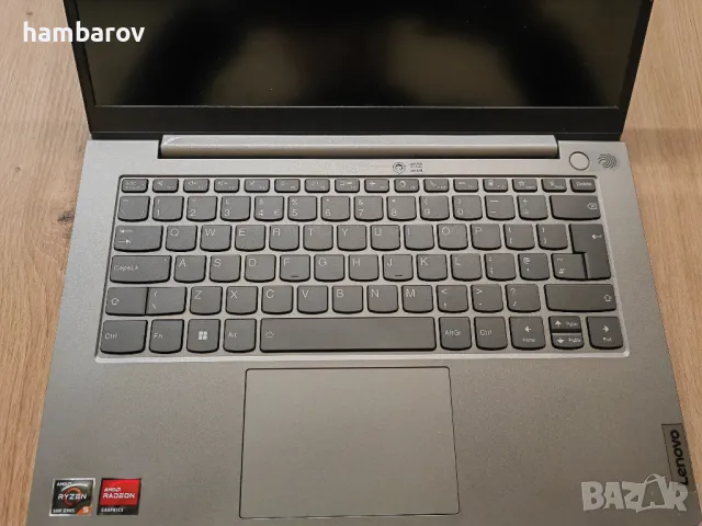 Супер лаптоп Lenovo ThinkBook 14 с 6-ядрен Ryzen 5 5500U 14" FHD, 256GB, 8 GB DDR4 Windows 10Pro , снимка 3 - Лаптопи за работа - 49612116