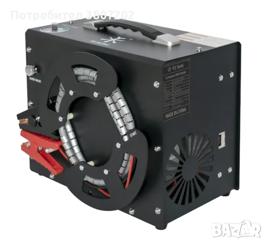 Преносим PCP въздушен компресор за високо налягане 300Bar. 12/220В., снимка 4 - Газово оръжие - 53600826