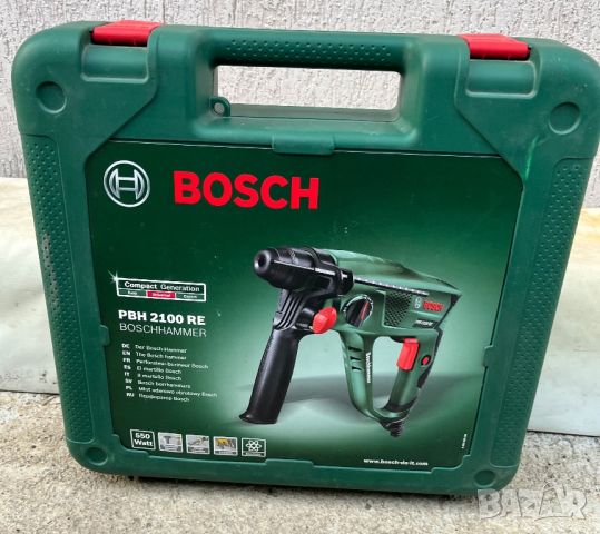 Електрически Перфоратор/Бормашина BOSCH PBH 2100 RE, 550W, 1,7J, SDS+!, снимка 6 - Бормашини - 45626473