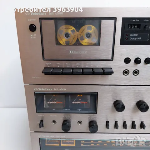 TELETON A 500 HIFI STEREO AMPLIFIER. T 500 HIFI STEREO TUNER. C 500 HIFI STEREO CASSETTE DECK, снимка 5 - Аудиосистеми - 48224422