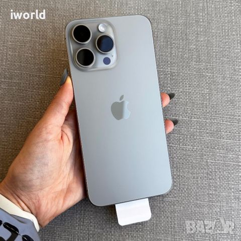 НОВ! iPhone 15 Pro Max Лизинг от 84лв/м natural Titanium 256gb изплащ., снимка 1 - Apple iPhone - 45622517