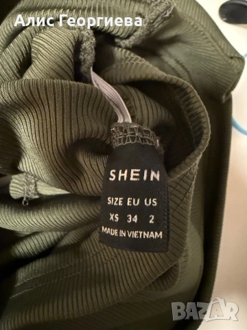 Зелен потник с вградени подплънки, снимка 4 - Потници - 53214039