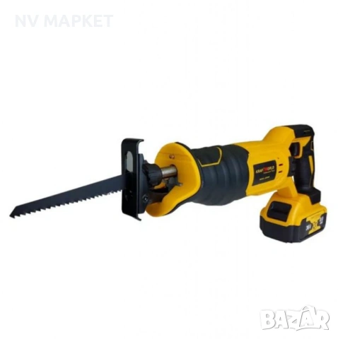 Акумулаторен саблен трион 36V с 2 батерии и зарядно - Резачка за дърва, снимка 4 - Триони и циркуляри - 53839437