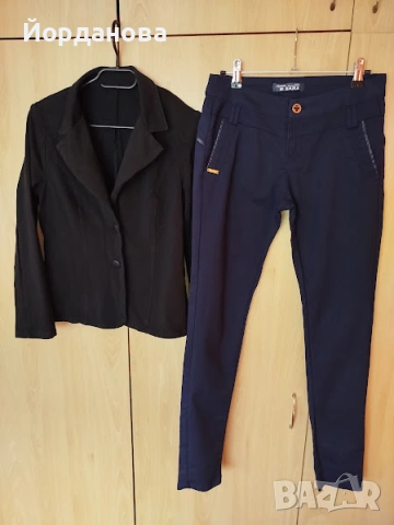 Еластичен панталон и сако, снимка 3 - Панталони - 53701751