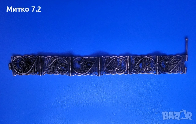 сребърна гривна - 15, снимка 2 - Гривни - 52735838