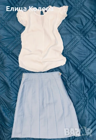 Елегантна пола и Zara бял топ за момиче 10 г, снимка 3 - Детски рокли и поли - 50540237