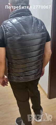 Сив мъжки елек,за пролет есен., снимка 2 - Якета - 52585274