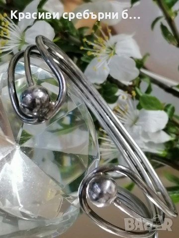 Стара, масивна сребърна гривна 18.98гр , снимка 2 - Гривни - 54035127