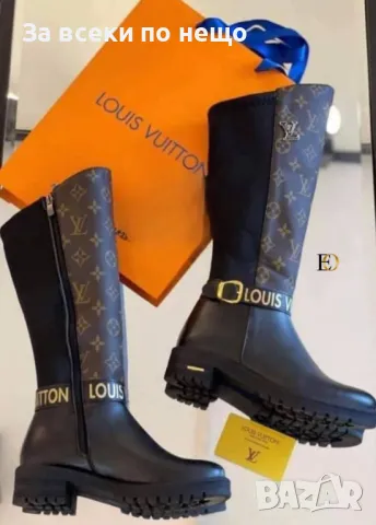 Дамски зимни дълги ботуши Louis Vuitton 👢 Gucci 👢 Chanel 👢 Burberry 👢 Christian Dior Код D932, снимка 8 - Дамски ботуши - 47317035