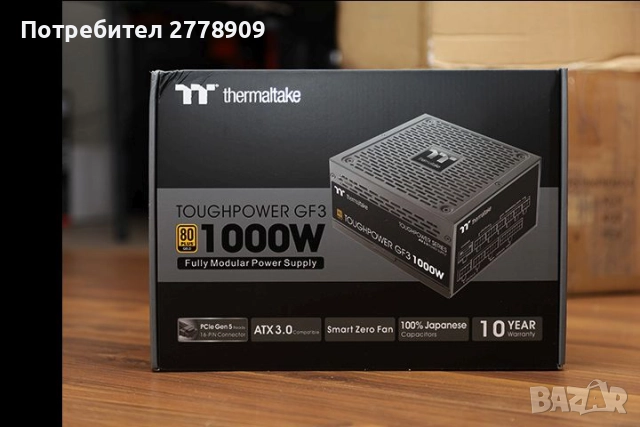 Неразопаковано Модулно захранване Thermaltake Toughpower GF3 1000W ATX3