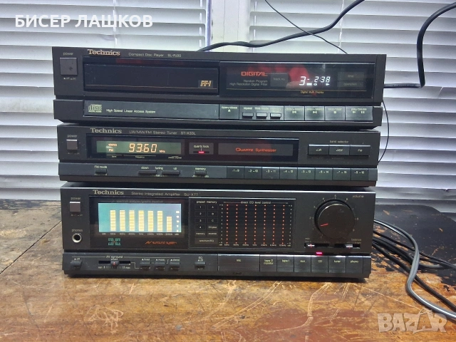 Technics su-x77/ st-x33/sl-pj20, снимка 3 - Ресийвъри, усилватели, смесителни пултове - 53144080