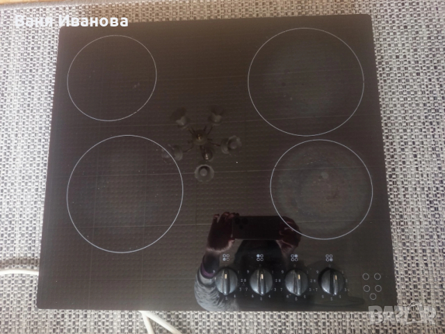 Керамичен готварски плот за вграждане четворен