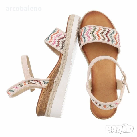 Дамски сандали на платформа, 2цвята , снимка 4 - Сандали - 51097793