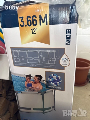 Басейн 3,66 м, снимка 4 - Басейни и аксесоари - 51393787