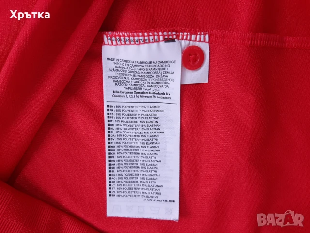 Nike Tennis Court Advantage - Оригинална мъжка тениска с яка р-р L, снимка 9 - Тениски - 51019706