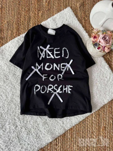 Тениска памук с панделки Овърсайз   