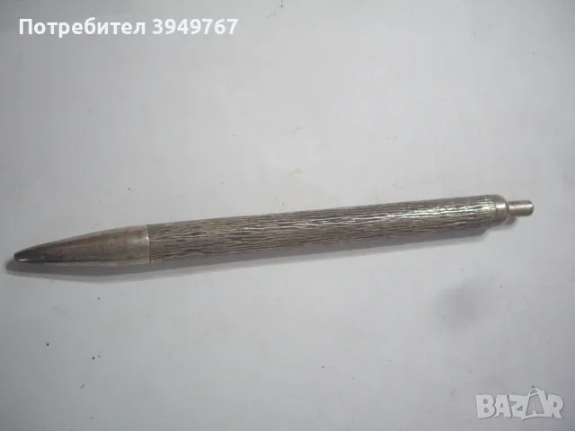 Стара сребърна химикалка., снимка 2 - Антикварни и старинни предмети - 49935710