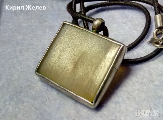 СТАРО КОЛИЕ УНИКАТ КОСТ с РЪЧНО ИНКРУСТИРАН КРАЛСКИ СЕДЕФ в МЕЛХИОРЕН ОБКОВ ЧАСТ от КОМПЛЕКТ 50120, снимка 12 - Антикварни и старинни предмети - 49885936