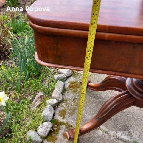 Стара разтегателна английска маса, снимка 5 - Маси - 54008998