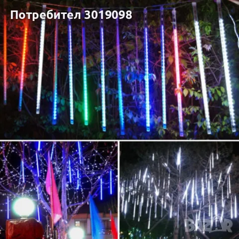 Коледни Led висулки падащ сняг, снимка 5 - Други - 48327217