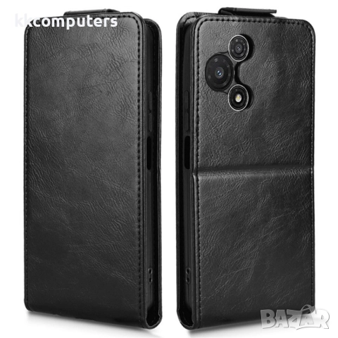 Кожен калъф за TCL 60R 5G - Вертикален флип, Магнитен, Стойка, Держател за карти, Вкл. Протектр, 4 Ц, снимка 4 - Калъфи, кейсове - 52937493