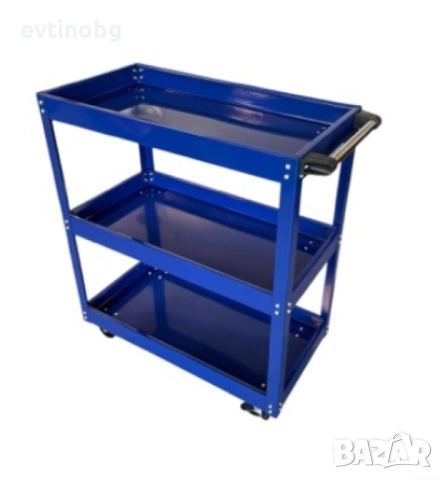 Количка за инструменти с 3 рафта, снимка 2 - Куфари с инструменти - 53828253