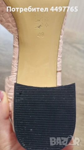 Летни кожени обувки , снимка 5 - Дамски обувки на ток - 50601027