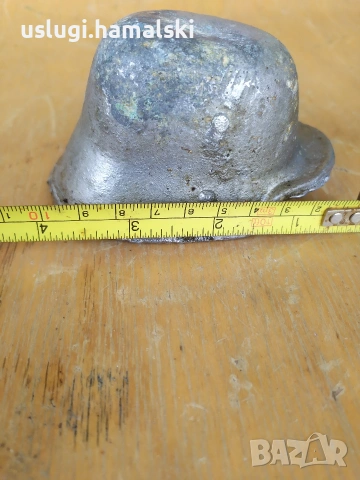 Ретро фигура/отливка/ немска каска, снимка 8 - Антикварни и старинни предмети - 53934148