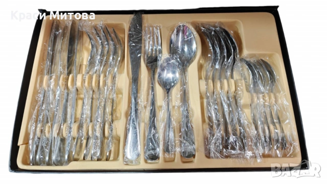 Комплект прибори за хранене в португалски стил 24 части, неръждаема стомана, снимка 2 - Други стоки за дома - 53509437