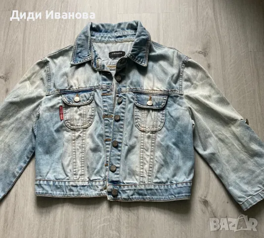 Дамско дънково късо якенце