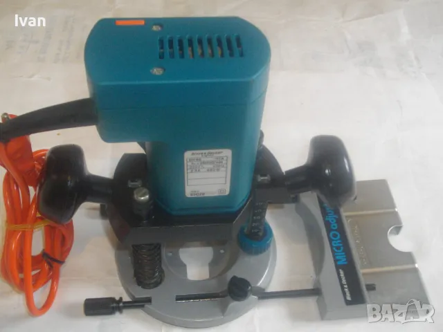 ОРИГИНАЛНА АНГЛИЙСКА ЕЛ. ОБЕРФРЕЗА ЗА ЛЕКИ ОПЕРАЦИИ BLACK DECKER DN66 С ОРИГИНАЛЕН ВОДАЧ 2,3A 480W , снимка 4 - Други инструменти - 49624150
