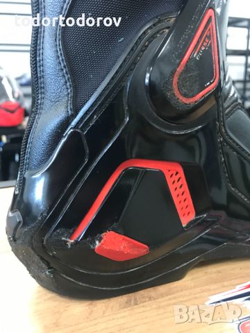 Mото ботуши DAINESE NEXUS /BLACK/RED, 46,протектори,подвижна става, снимка 3 - Аксесоари и консумативи - 46043878