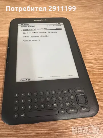 Четец Amazon Kindle 3, снимка 7 - Електронни четци - 49967935