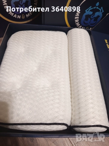 Мемори възглавница за баня/вана с нехлъзгащи се вендузи