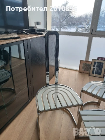 Хромирани трапезни столове , снимка 3 - Столове - 53432800