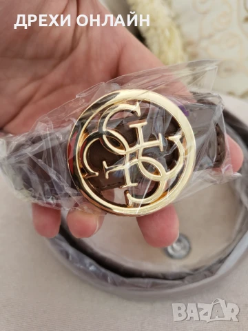 Кафяв колан по модел на Guess