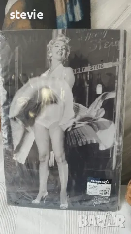 Голяма метална табела 60х40 Мерилин Монро, снимка 3 - Декорация за дома - 49617356