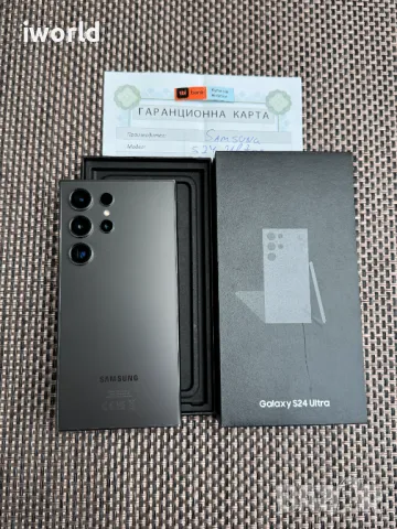 КАТО НОВ ❗️ ГАРАНЦИЯ❗️12/512gb Лизинг от 70лв/мSAMSUNG GALAXY S24 ULTRA  Black Titanium  , снимка 1 - Samsung - 48664736