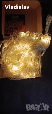 Външна светлинна мрежа 3 x 2 м 208 LED, снимка 6 - Лед осветление - 52418125