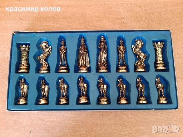 метални шахматни фигури, снимка 1 - Шах и табла - 46433285