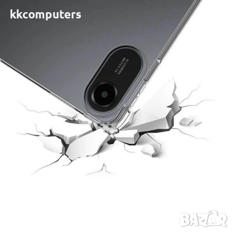 Калъф за Xiaomi Redmi Pad 2 - Прозрачен, Удароустойчив, 4-Ъглова Защита, TPU Материал, Стъклен проте, снимка 4 - Калъфи, кейсове - 52143738