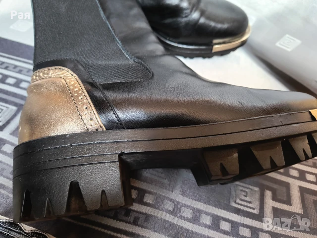 Дамски кожени боти, снимка 3 - Дамски боти - 50673329
