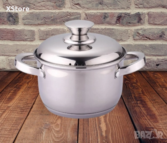 Тенджера Rosberg 18/20/22/24/26 см, Неръждаема стомана, снимка 2 - Съдове за готвене - 52507658